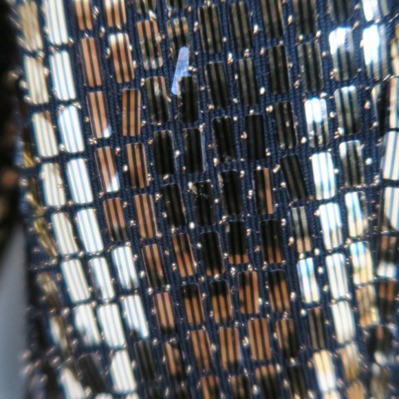 Gold Zara dress / blazer with gold sticker / shiny material - Picture 6 of 10